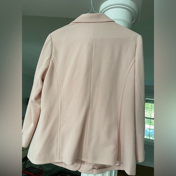 Linea  by Kouis Dell’Olio women’s Nothed Collar Blazer w/ Pearl buttons size M - Picture 2 of 6